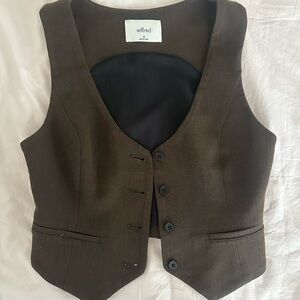 Wilfred Dark Brown Pacino Vest